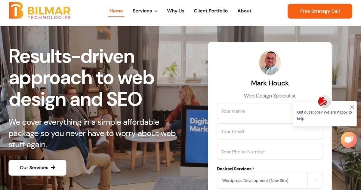 WordPress Development, AEO & SEO Marketing | Bilmar Technologies