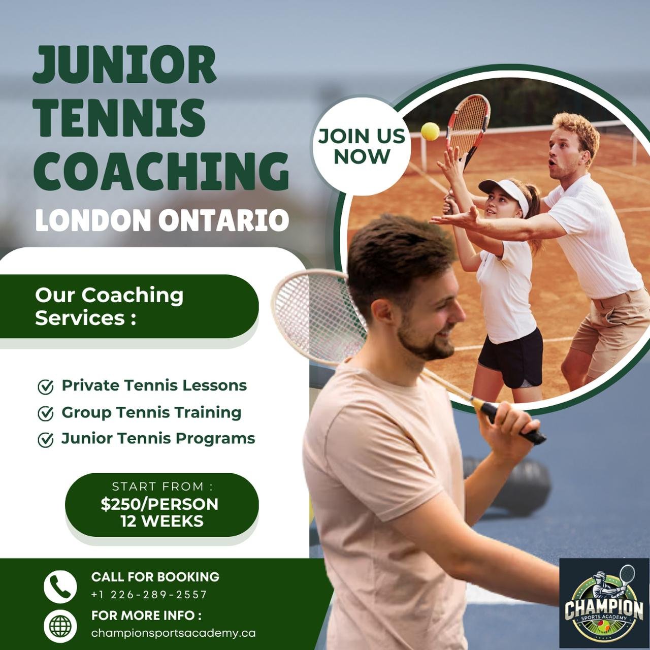 Why Are Tennis Lessons for Beginners the Best Way to Start Playing? | Champion Sports Academy