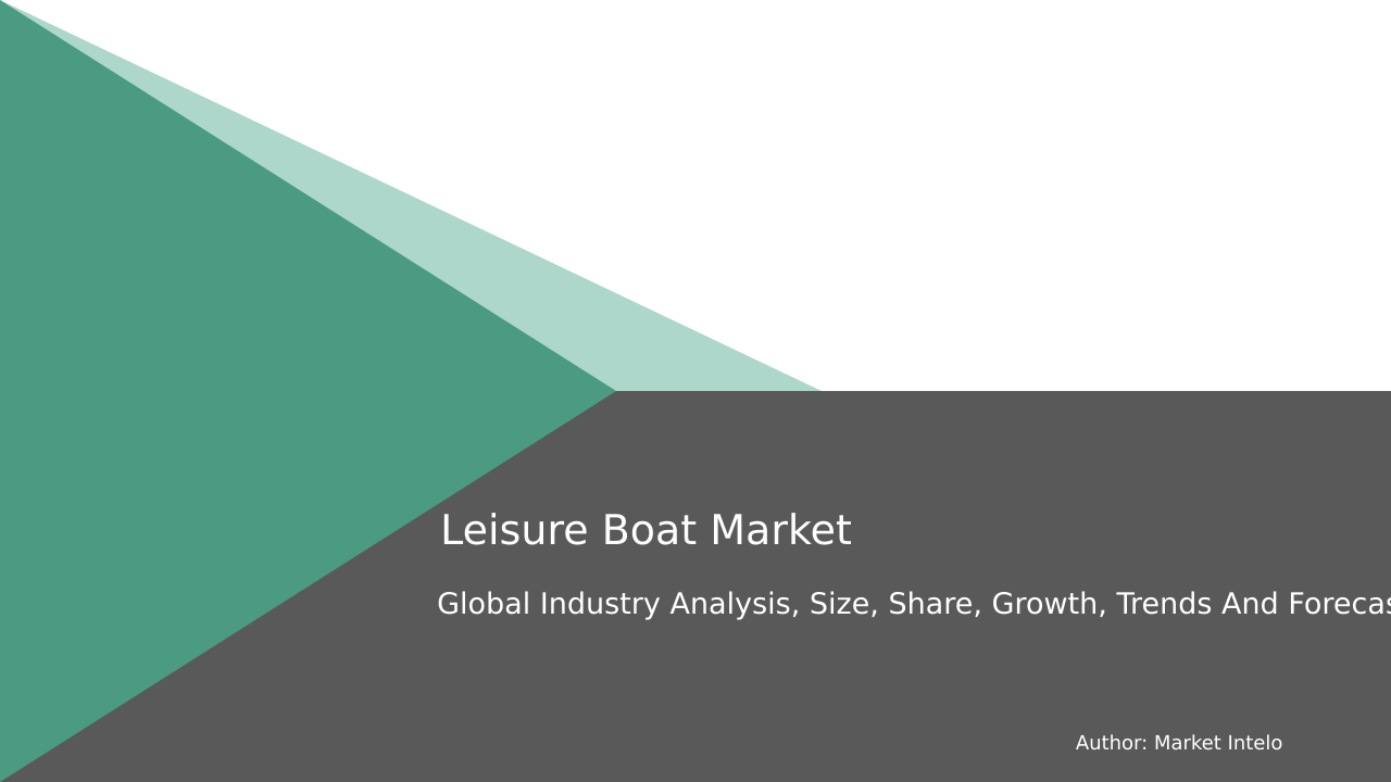 Leisure Boat Market Research Report 2033